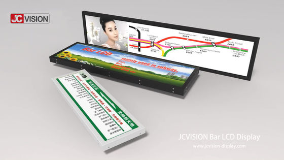 Τεντωμένο LCD ραφιών έξοχο της μεγάλης οθόνης 800nits όργανο ελέγχου επίδειξης εξουσιοδότηση 1 έτους