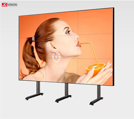 Bezel LCD 0.88mm τηλεοπτική οθόνη 500cd/m2 Jcvision 55 ίντσα 6.77M τοίχων χρώμα
