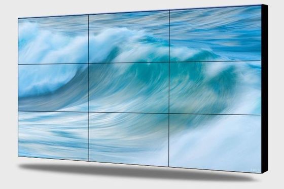 5ms 500cd/m2 LCD τηλεοπτικό τοίχων ψηφιακό σύστημα σηματοδότησης τοίχων επίδειξης 4K HD 3x3 τηλεοπτικό