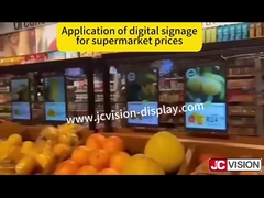 10.1 ιντσών διπλή οθόνη ψηφιακή ένδειξη, διπλή οθόνη εμφάνιση ηλεκτρονικής τιμολογιακής ετικέτας προϊόντος, ψηφιακή σήμανση