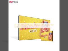 55 ιντσών οθόνη LCD βίντεο, 500nit Zero Bezel βίντεο τοίχος για το Business Center