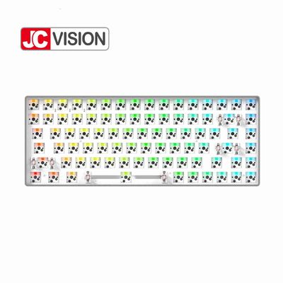 84 κλειδιών καυτό μεταλλικό πιάτο περίπτωσης ABS πλαισίων αργιλίου εξαρτήσεων πληκτρολογίων Swappable RGB μηχανικό