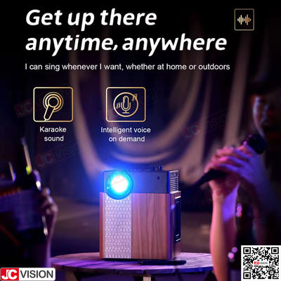 Jcvision Smart DLP Projector Εξωτερικό Σπίτι Πάρτι Καραόκε Δωμάτιο LED 1080P Projector