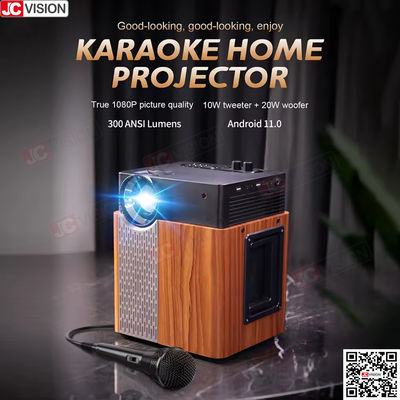 Jcvision Smart DLP Projector Εξωτερικό Σπίτι Πάρτι Καραόκε Δωμάτιο LED 1080P Projector