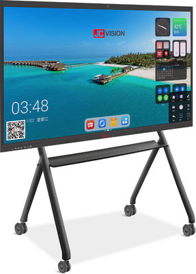 JCVISION 75 ιντσών Android 13.0 Διαδραστικό επίπεδο πάνελ 15W * 2 Στερεοειδές φως LED