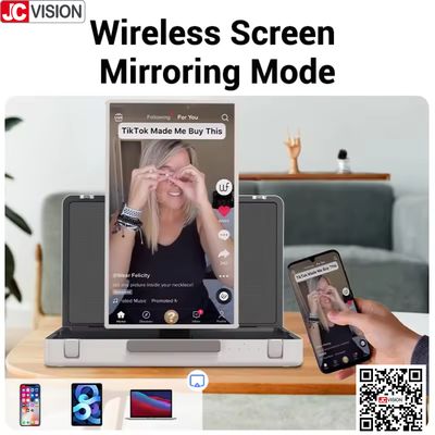JCVISION 27 "μακρή οθόνη χαρτοφύλακα Εικονική οθόνη Android 12 Σύστημα έξυπνη οθόνη βαλίτσα