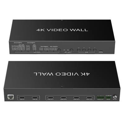 JCVISION 4K Βίντεο JCVISION Wall HDMI2.0 Ματρίκη 2 σε 4 με έξοδο 2X2 Βίντεο έξοδος τοίχου αυτοπροσαρμοστική έξοδος ήχου L / R