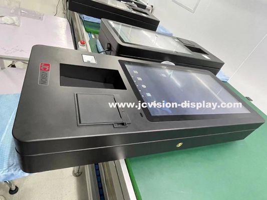 JCVISION 24 ιντσών Κιόσκι πληρωμής αυτοεξυπηρέτησης Πατητή οθόνη Κύκλος οπτικής οπτικής γωνίας 178°/178° Κατάλληλο για περιβάλλον 0C ̇50C