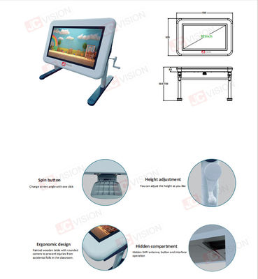 JCVision 32" Μεγάλη οθόνη Android Smart Touch Τραπεζικό τραπέζι