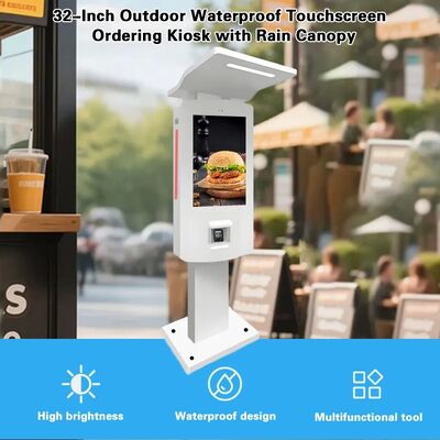 Περίπτερο 32 ιντσών εξωτερικού χώρου IP65 Self Service Checkout με περίβλημα από αλουμίνιο