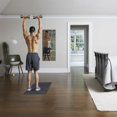 43inch έξυπνη γυμναστική Workout καθρεφτών που διαφημίζει την ευφυή οθόνη αφής