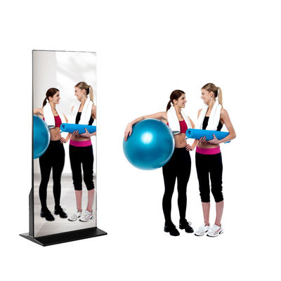Εγχώριας γυμναστικής εικονική τρισδιάστατη έξυπνη άσκησης 32» 43» οθόνη αφής καθρεφτών διαλογική