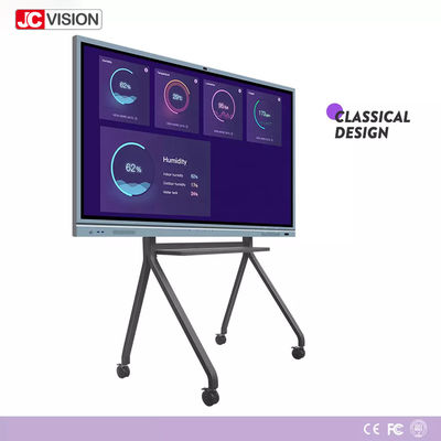 Silver 4k LCD Interctive White Board I7 4GB 20 Points Touch για διδασκαλία στην τάξη / συνέδριο