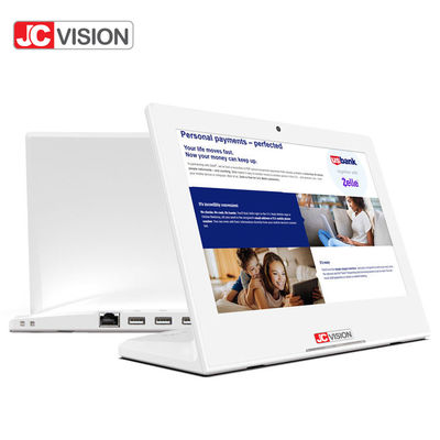 JCVISION σχήμα L 10,1 ιντσών Διαφημιστική οθόνη Android Tablet Κίος ανατροφοδότησης